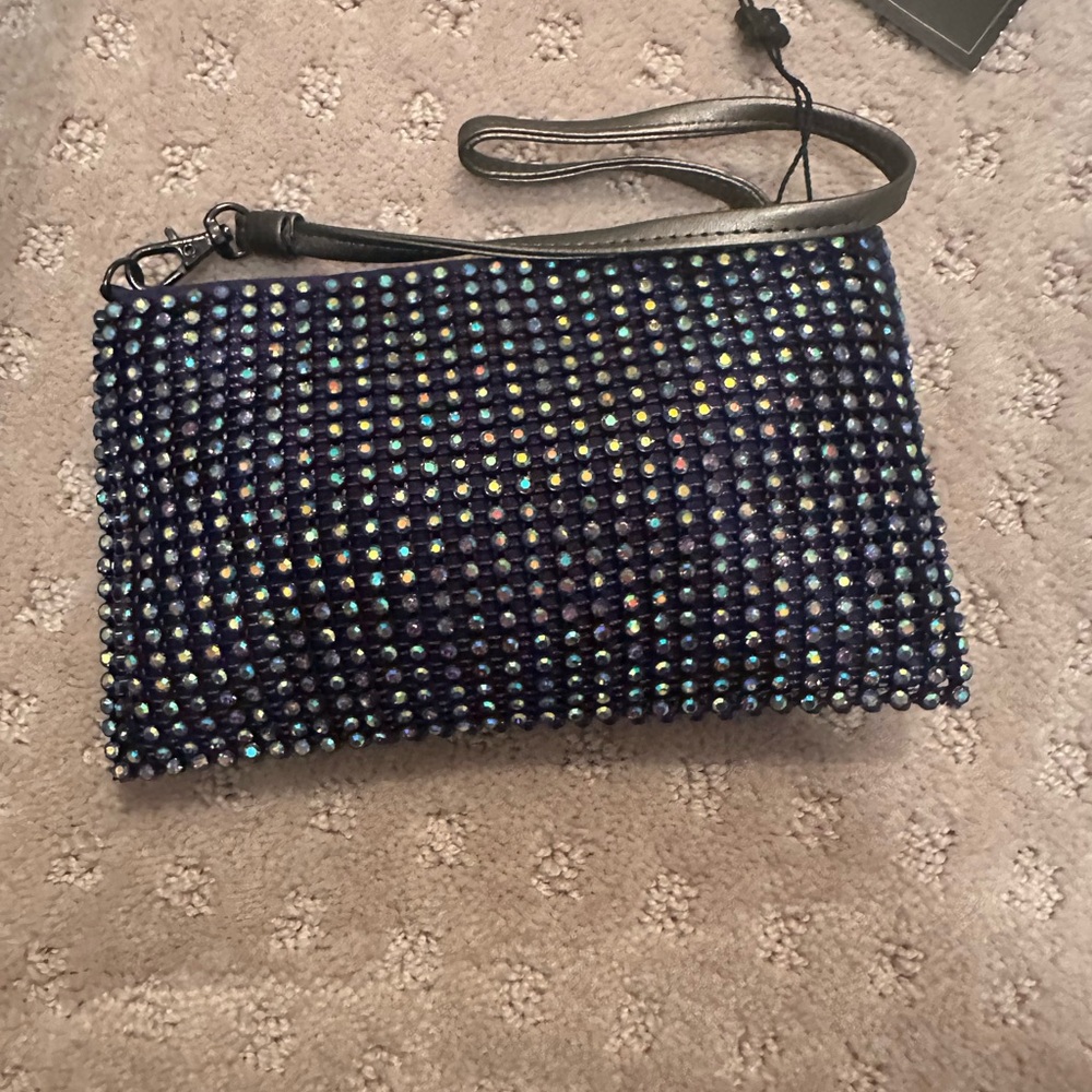 NWT BCBG wristlet with rhinestones